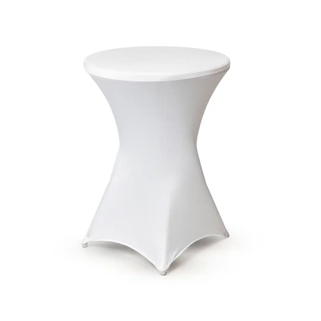 Mesa Alta Redonda Blanca