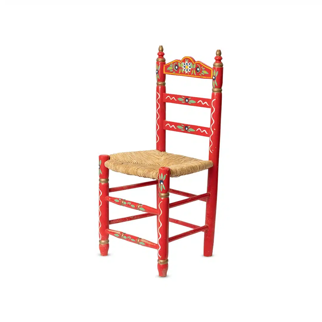 Taburete alto metálico blanco